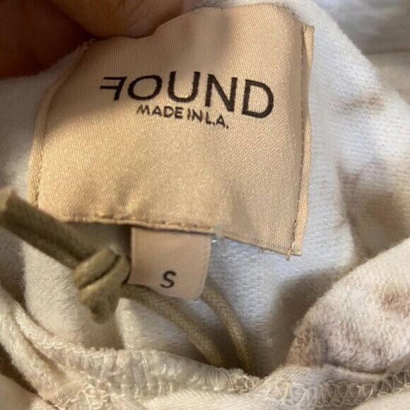 FOUND Slightly Oversized High/low Drawstring Soft Hoodie Pullover Sweater NWT - Picture 4 of 4